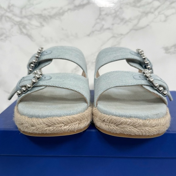 Stuart Weitzman Tomi Pearl Espadrille Slides - Picture 6 of 15